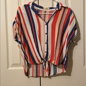 Sorta like a Crop top but a bit longer, colorful